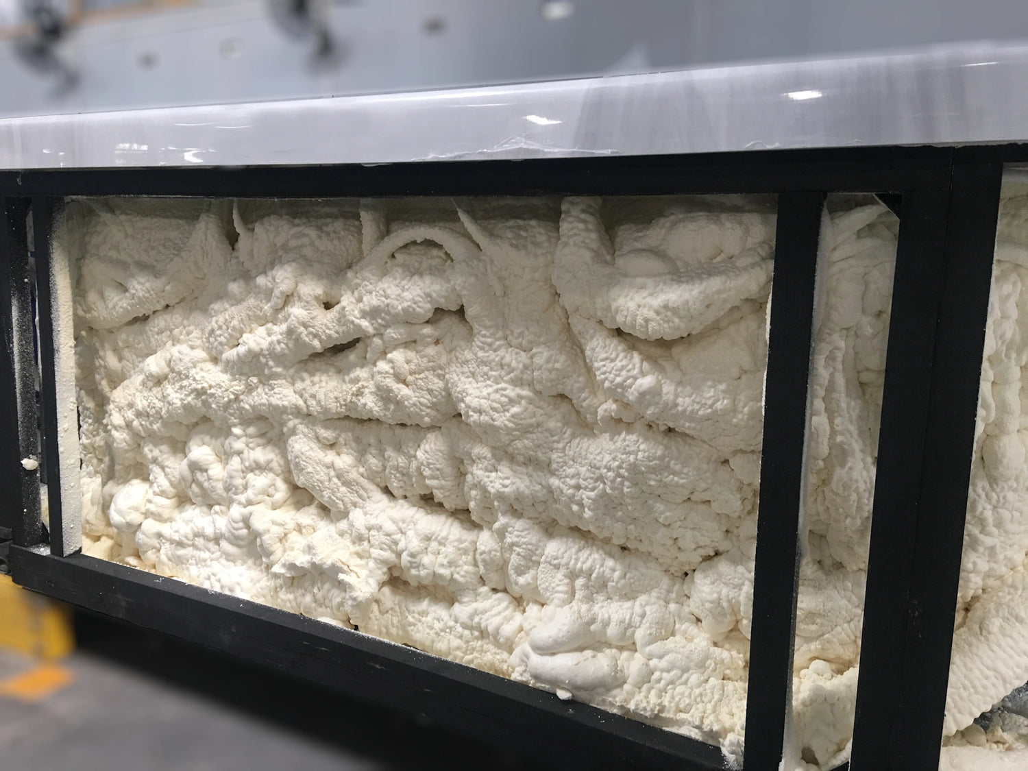 High quality R18 Plus insulation uses multiple different types of foam to provide the best hot tub insulation