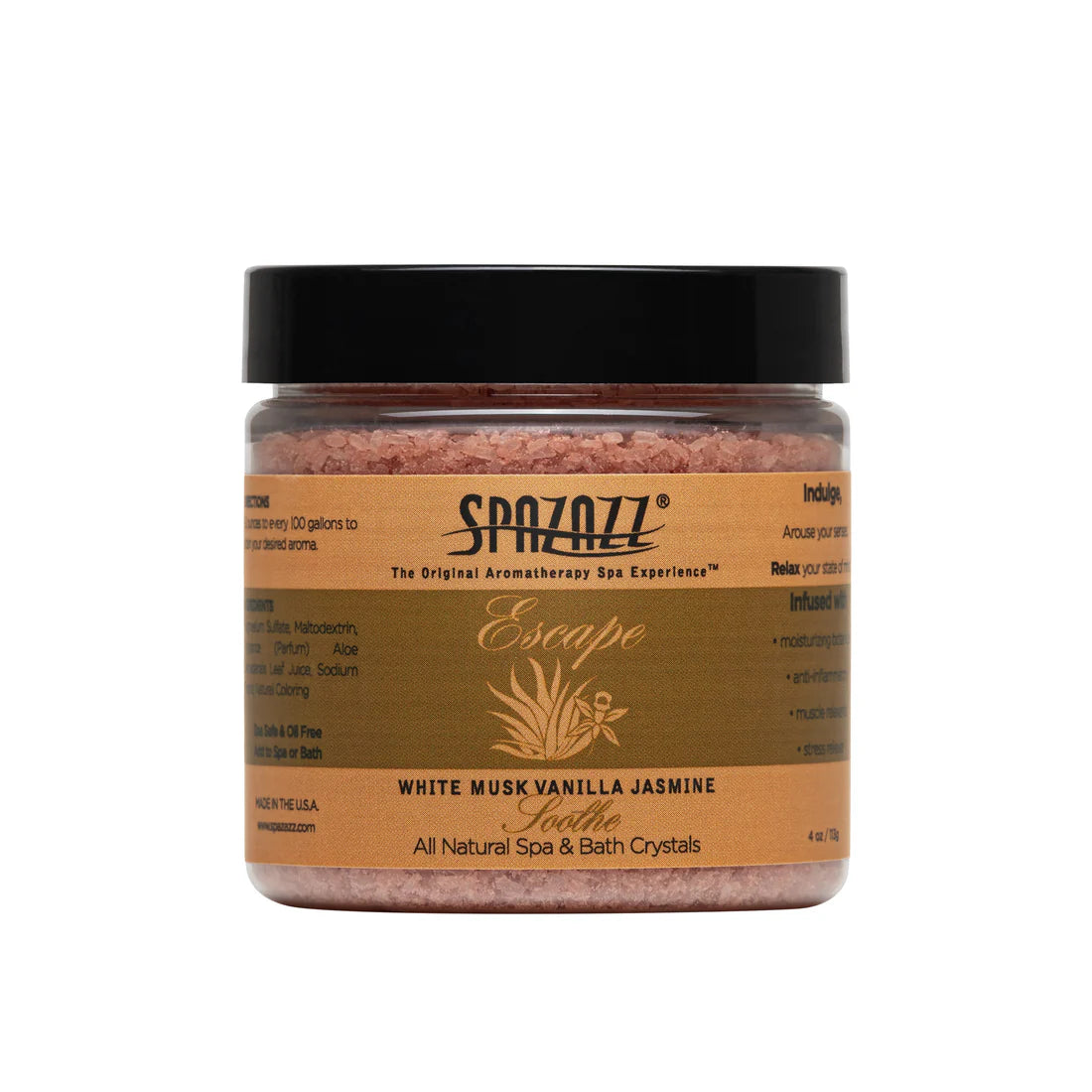 Spazazz Escape White Musk Vanilla Jasmine Hot Tub Spa Fragrance