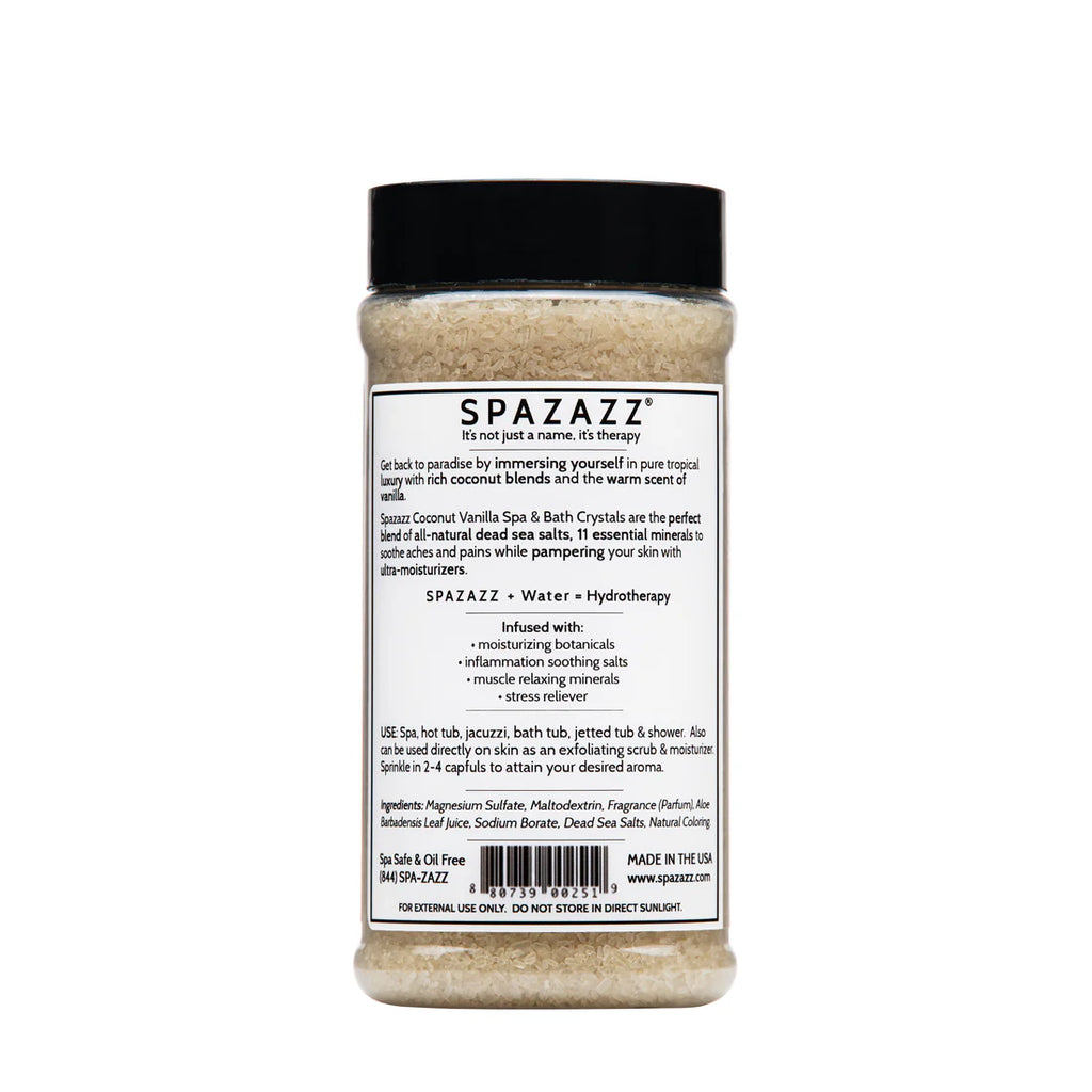 Spazazz Botanicals Exotic Coconut Vanilla Hot Tub Spa Fragrance