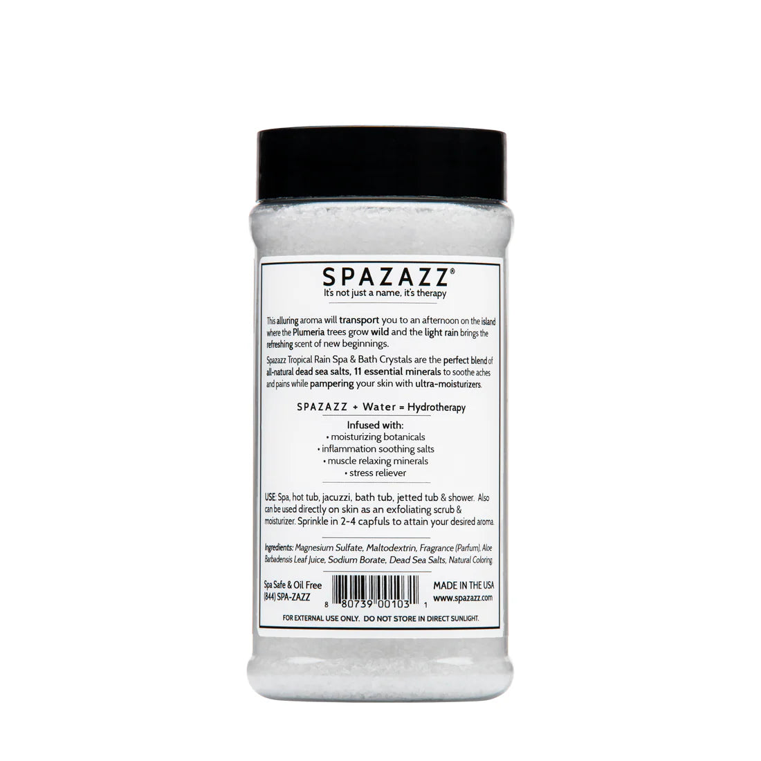 Spazazz Botanicals Revitalize Tropical Rain Hot Tub Spa Fragrance