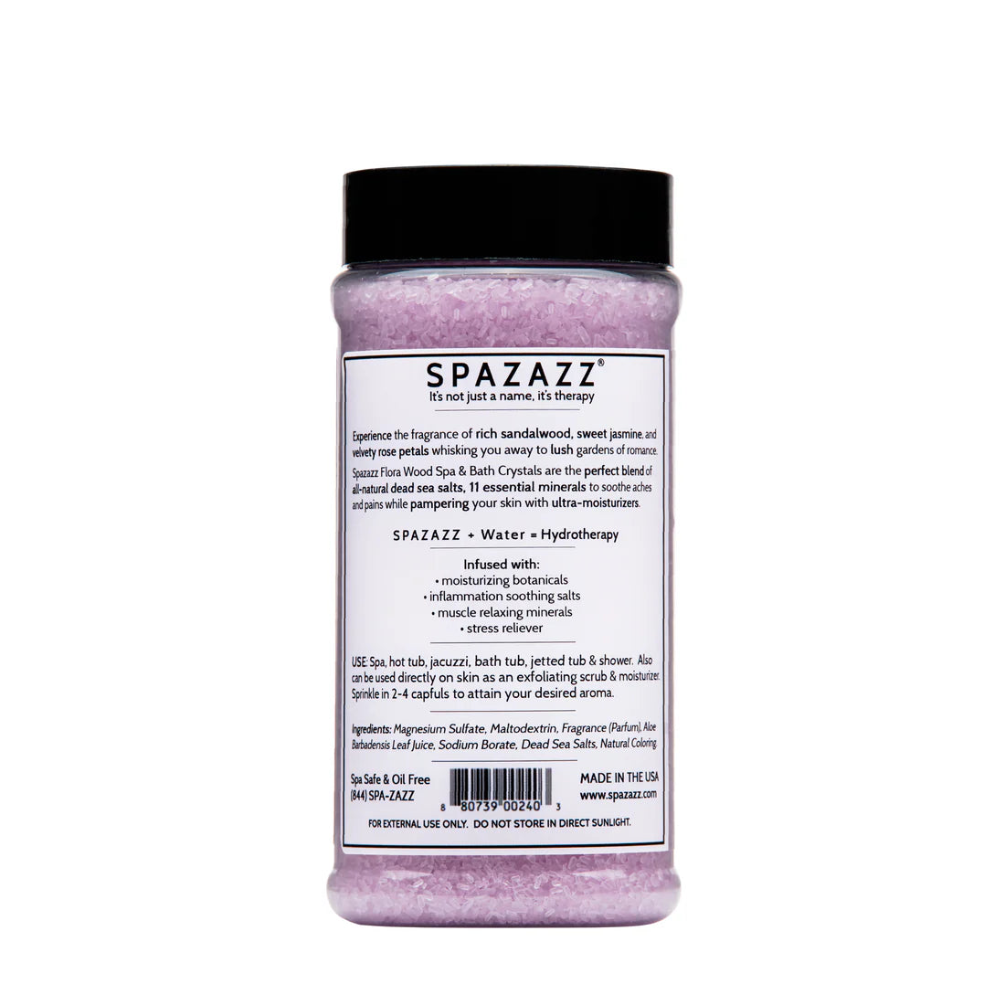 Spazazz Botanicals Romantic Flora Wood Hot Tub Spa Fragrance