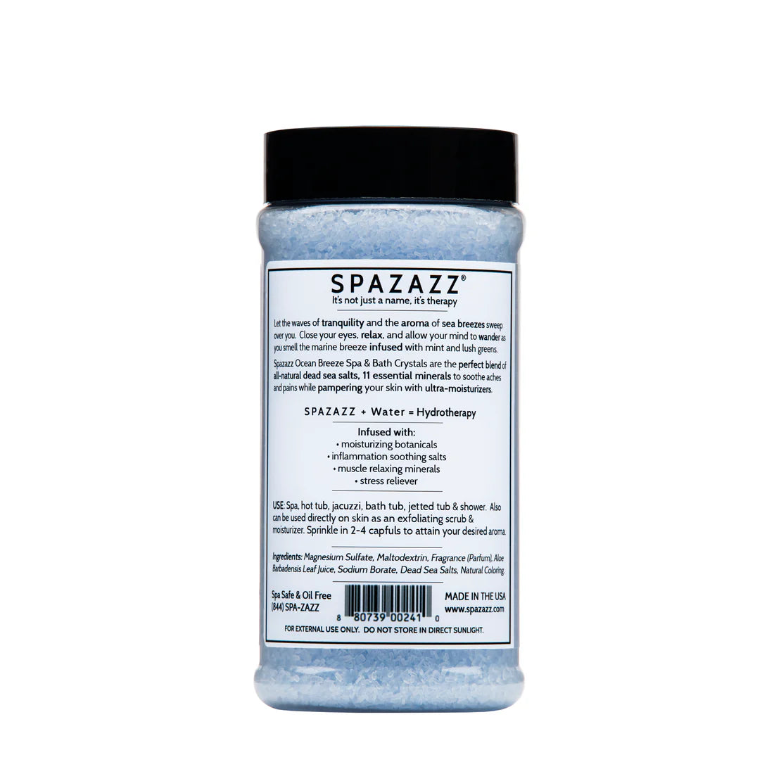 Spazazz Botanicals Tranquility Ocean Breeze Hot Tub Spa Fragrance