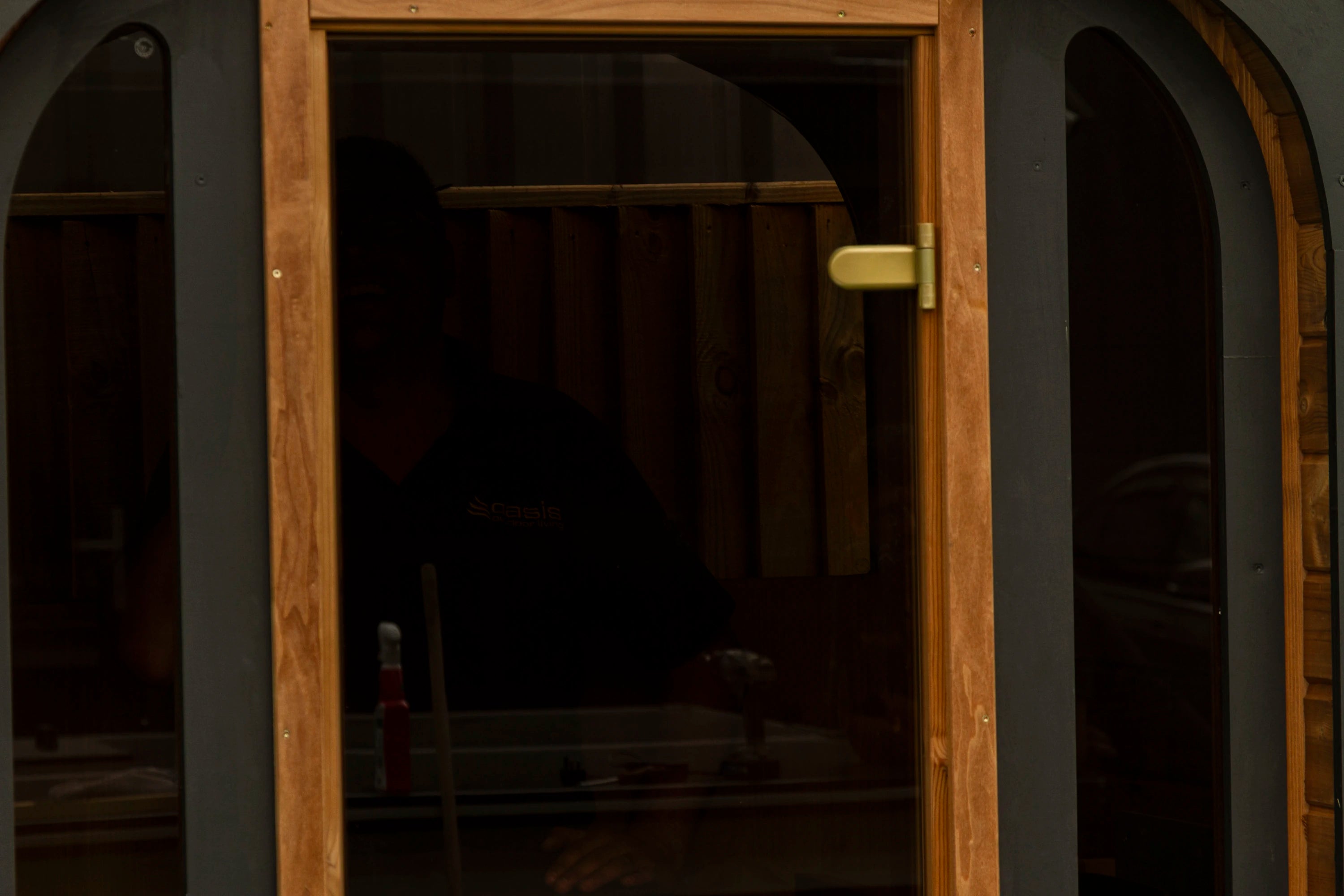 Woodchop Premium Thermowood Oval Outdoor Sauna
