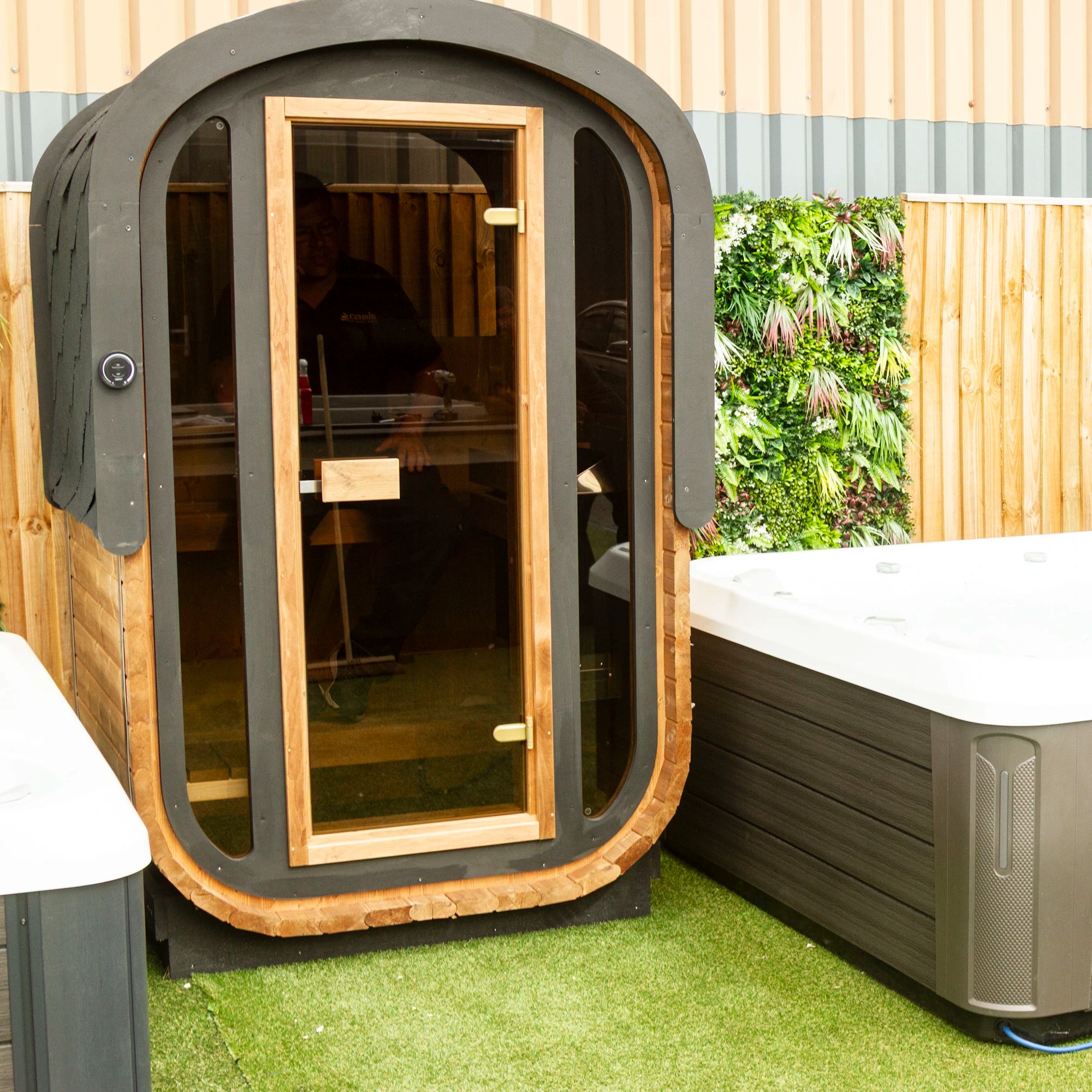 Woodchop Premium Thermowood Oval Outdoor Sauna