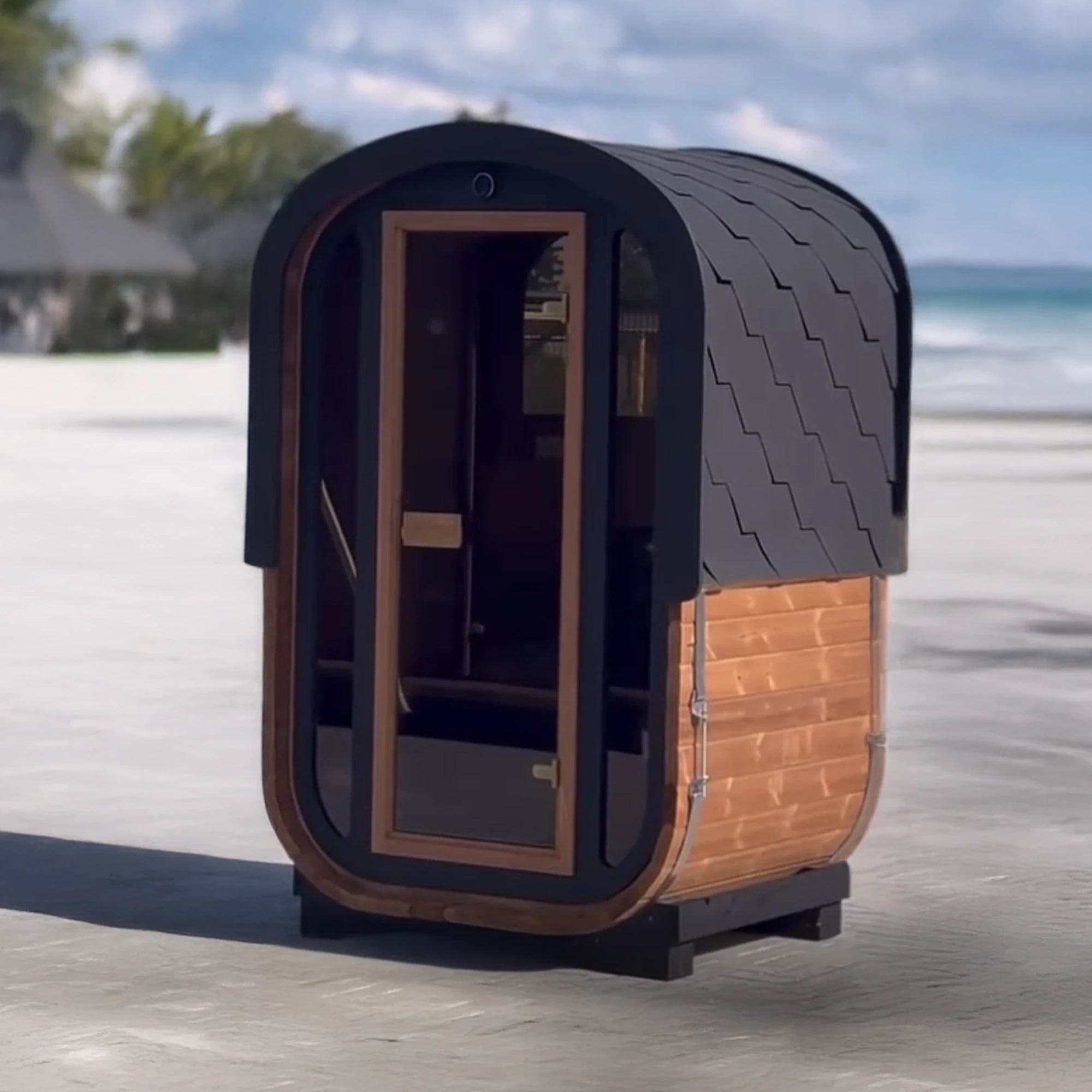 Woodchop Premium Thermowood Oval Outdoor Sauna