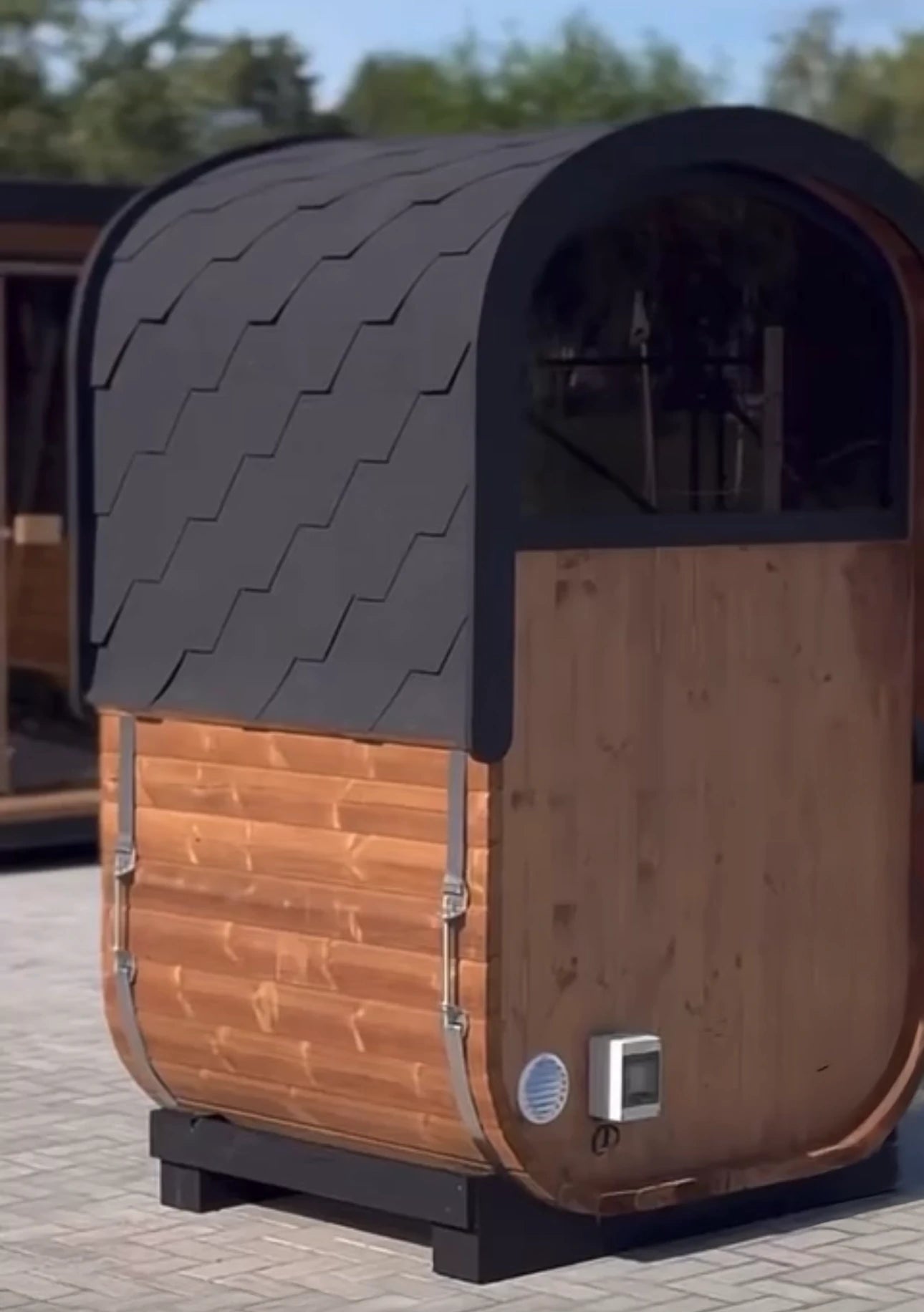 Woodchop Premium Thermowood Oval Outdoor Sauna