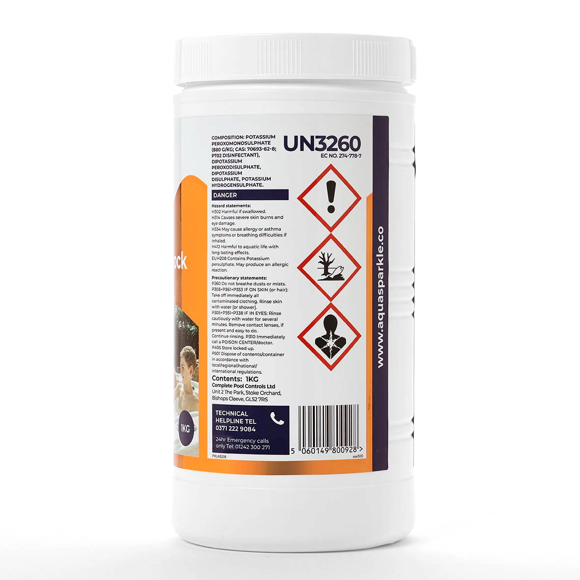 Aquasparkle Non Chlorine Shock 1kg