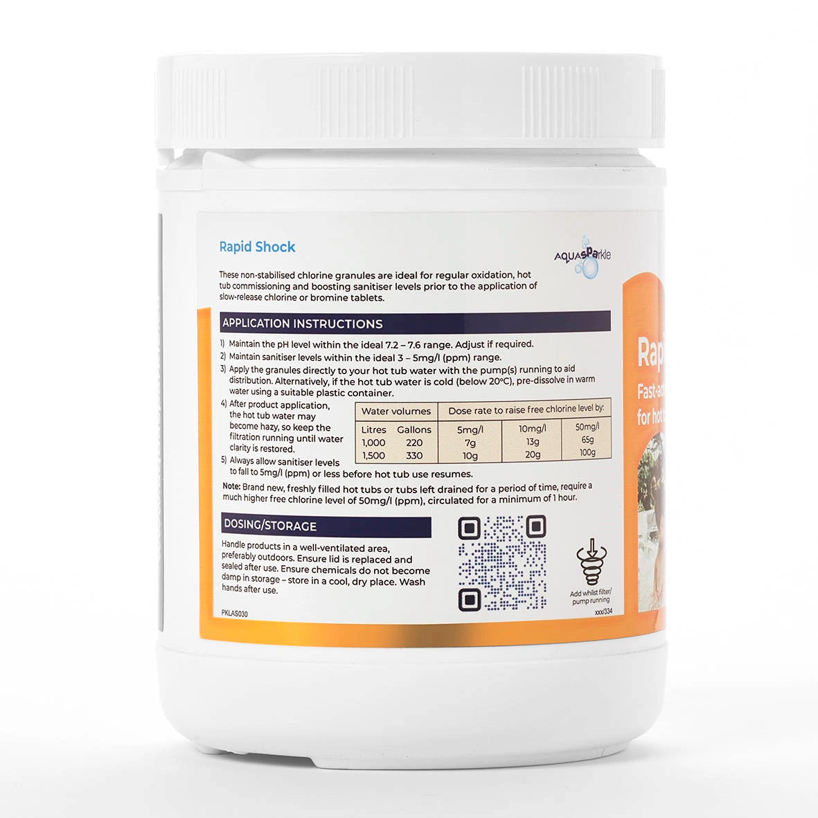 Aquasparkle Rapid Shock 0.5KG