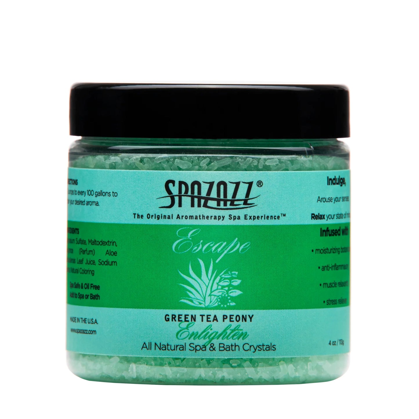 Spazazz Escape Green Tea Pony Hot Tub Spa Fragrance