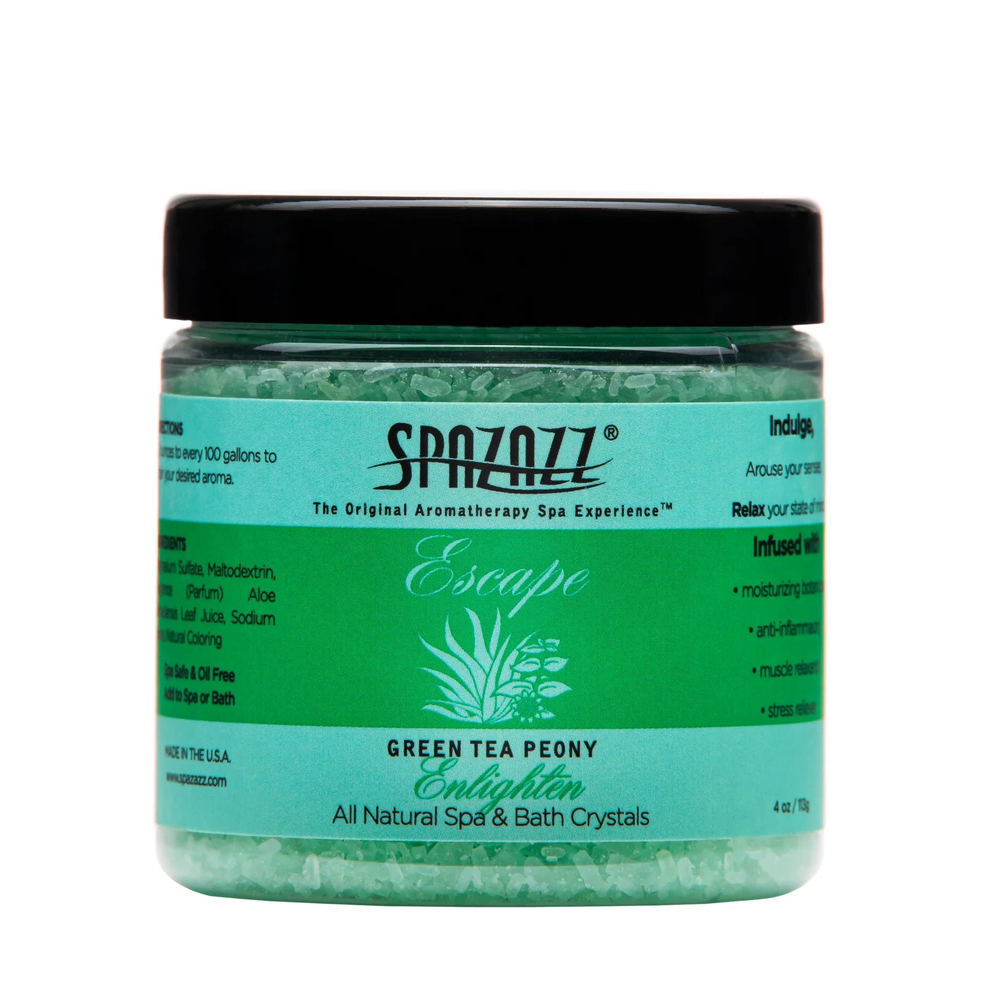 Spazazz Escape Green Tea Pony Hot Tub Spa Fragrance