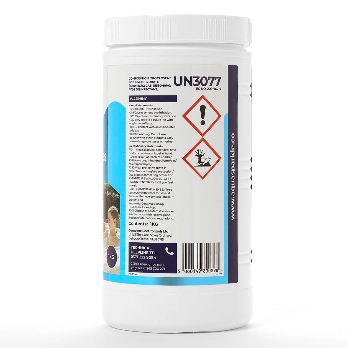 Aquasparkle Stabilised Chlorine Granules 1kg