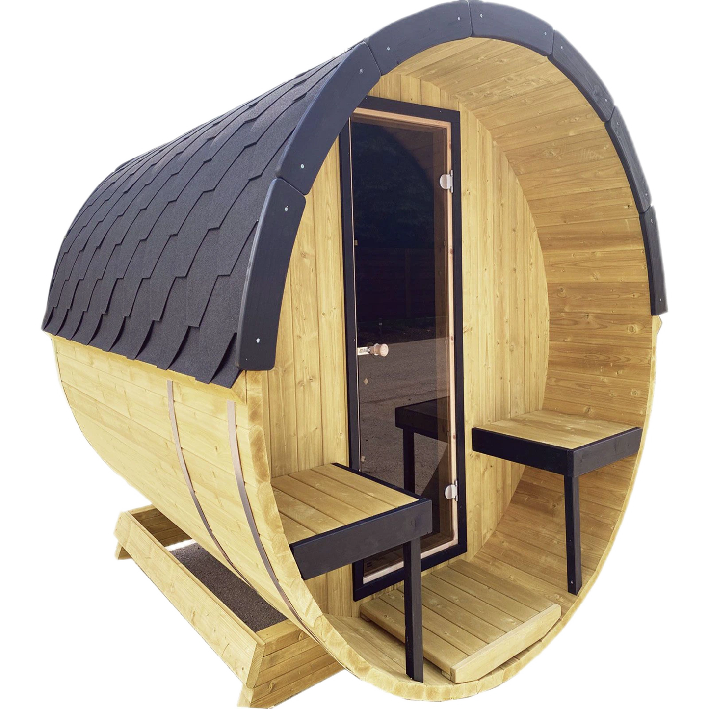 Barrel 3m Full Wood Outdoor Sauna