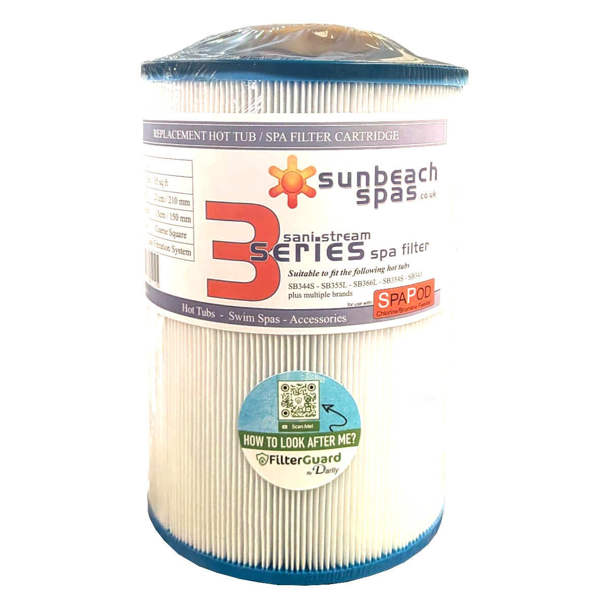 Sunbeach Spas Series 3 SpaPod Filter