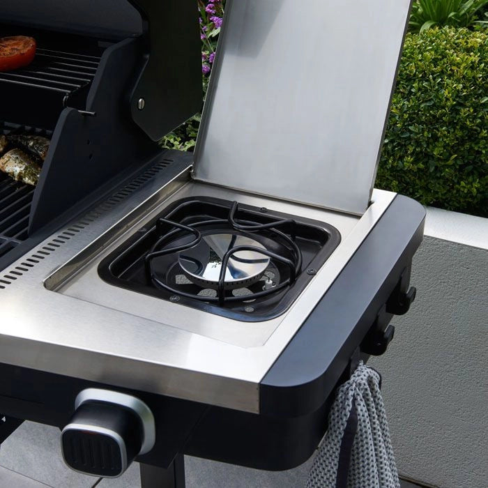 Norfolk Grills Atlas Gas Cooker BBQ with Cabinet & Side Burner