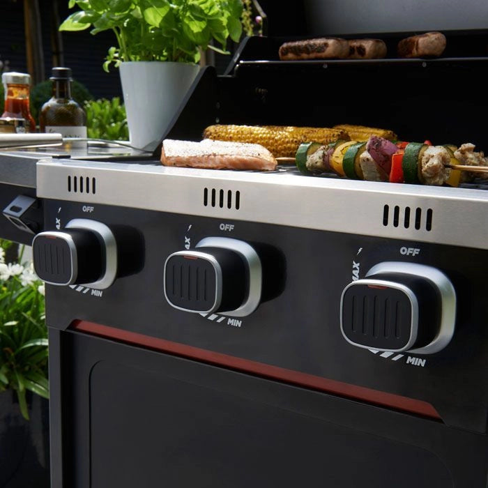 Norfolk Grills Atlas Gas Cooker BBQ with Cabinet & Side Burner