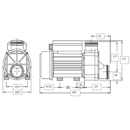Balboa Economic Circulation Pump 0.25HP
