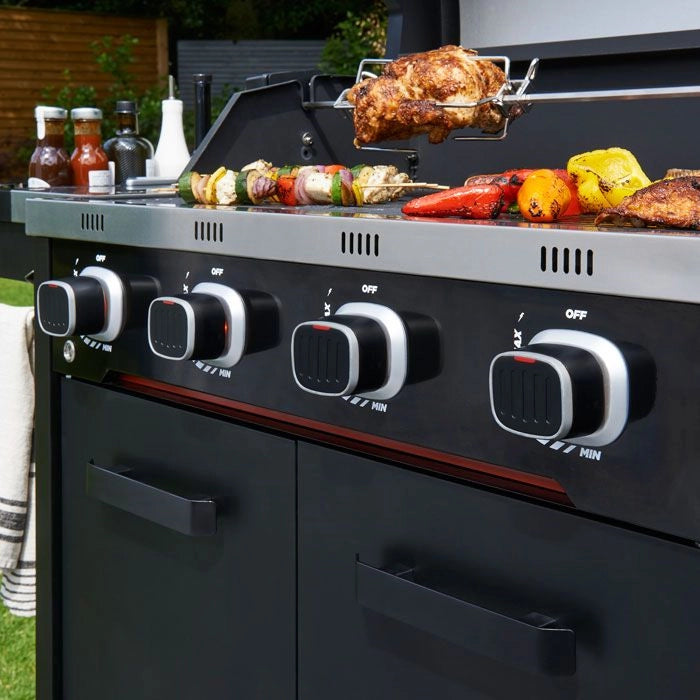 Norfolk Grills Infinity Gas Cooker BBQ with Cabinet & Side Burner