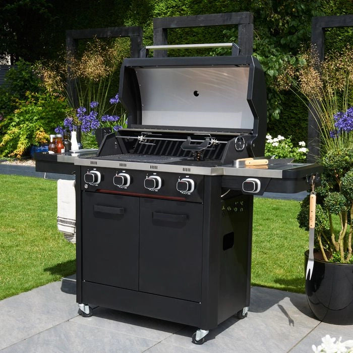 Norfolk Grills Infinity Gas Cooker BBQ with Cabinet & Side Burner