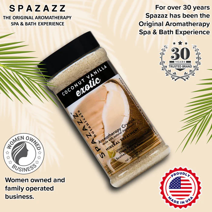 Spazazz Botanicals Exotic Coconut Vanilla Hot Tub Spa Fragrance