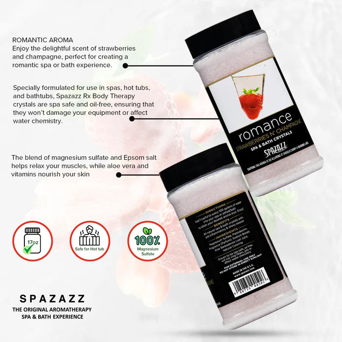 Spazazz Romance Strawberries n' Champagne Hot Tub Spa Fragrance