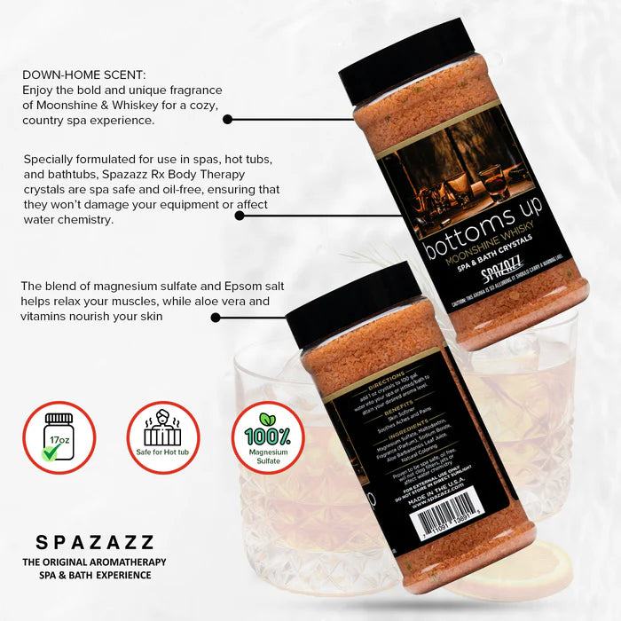 Spazazz Bottoms Up Moonshine Whisky Hot Tub Spa Fragrance