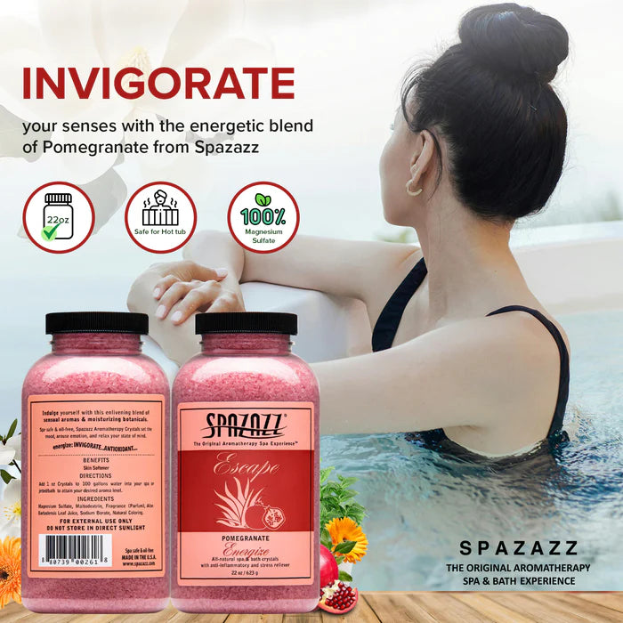 Spazazz Escape Pomegranate Hot Tub Spa Fragrance