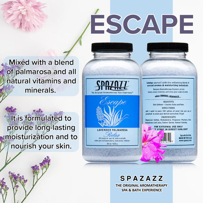 Spazazz Escape Lavender Palmarosa Hot Tub Spa Fragrance