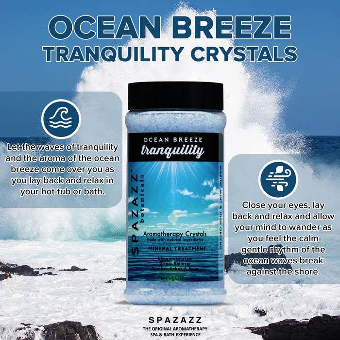 Spazazz Botanicals Tranquility Ocean Breeze Hot Tub Spa Fragrance