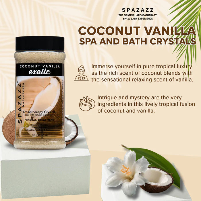 Spazazz Botanicals Exotic Coconut Vanilla Hot Tub Spa Fragrance
