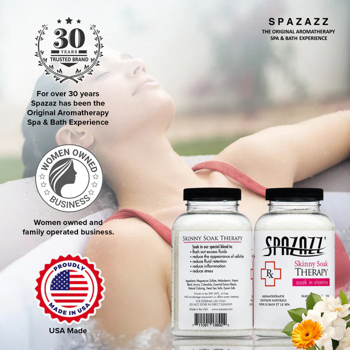 Spazazz Skinny Soak Therapy Hot Tub Spa Fragrance