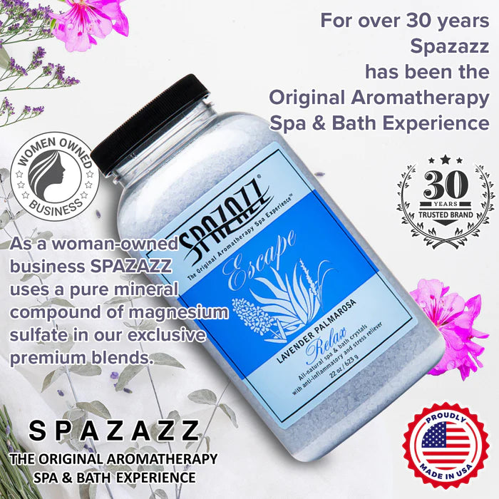Spazazz Escape Lavender Palmarosa Hot Tub Spa Fragrance