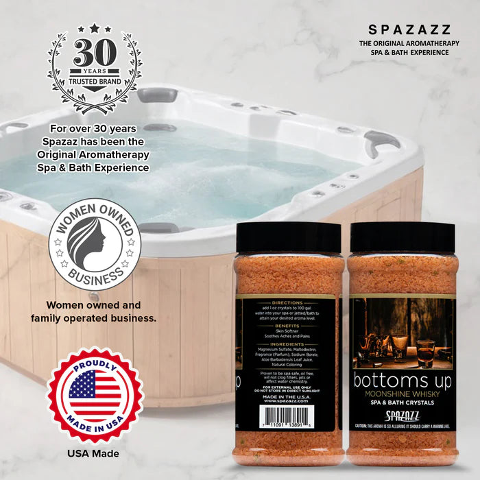 Spazazz Bottoms Up Moonshine Whisky Hot Tub Spa Fragrance