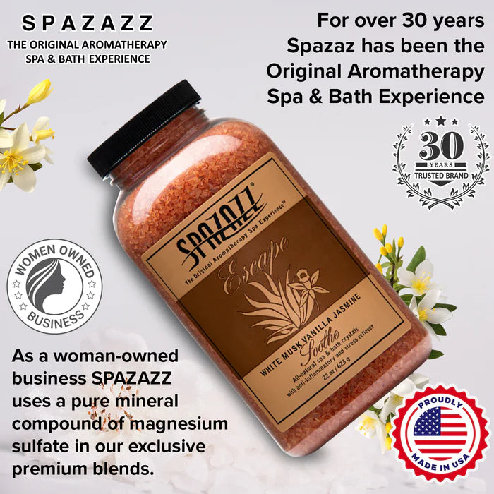 Spazazz Escape White Musk Vanilla Jasmine Hot Tub Spa Fragrance