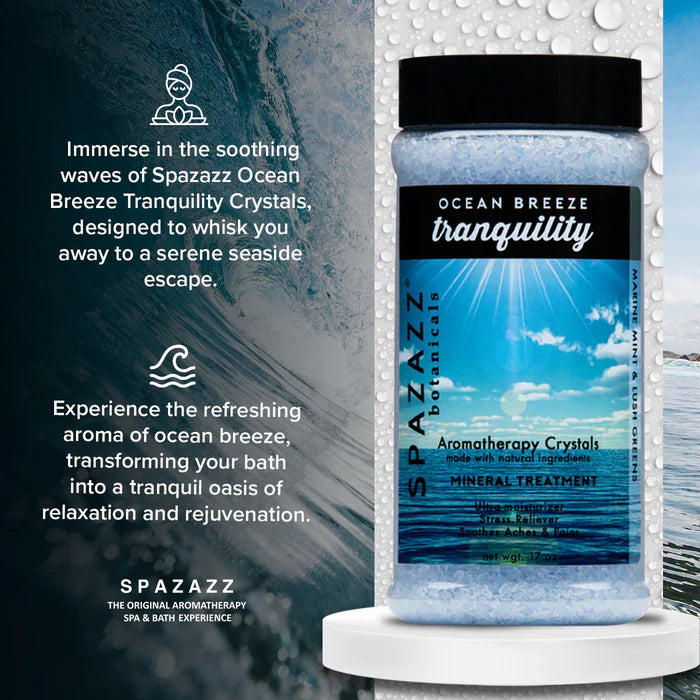 Spazazz Botanicals Tranquility Ocean Breeze Hot Tub Spa Fragrance