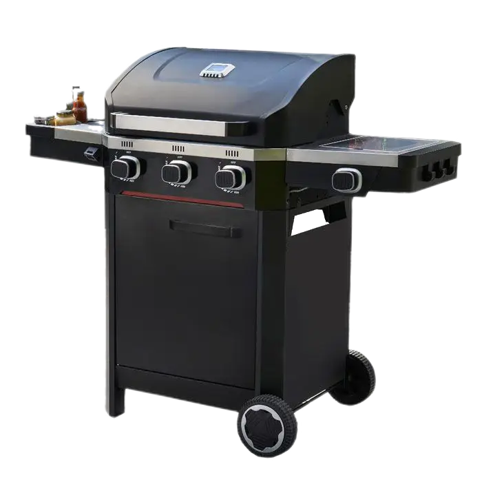 Norfolk Grills Atlas Gas Cooker BBQ with Cabinet & Side Burner