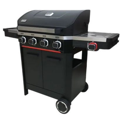 Norfolk Grills Atlas Gas Cooker BBQ with Cabinet & Side Burner