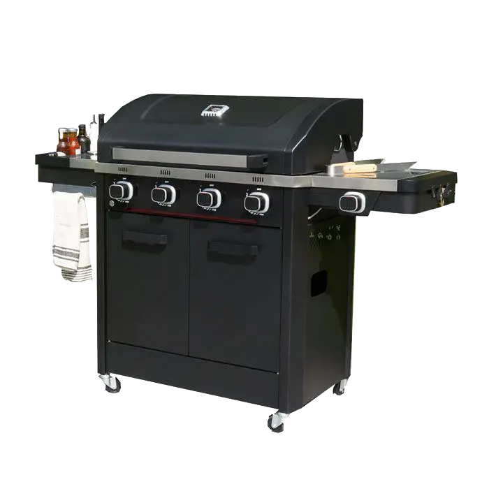 Norfolk Grills Infinity Gas Cooker BBQ with Cabinet & Side Burner
